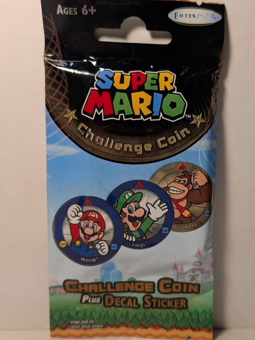 Nintendo Mario Challenge Coin Booster Pack Official Enterplay 2016 Metal Token